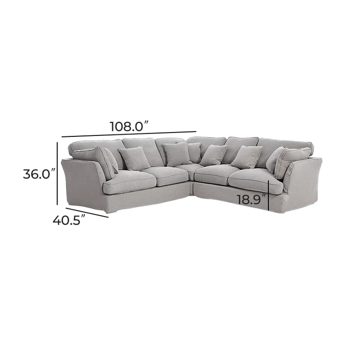 obviously the best sofa! Hygge Gray Corner Sectional (2024)